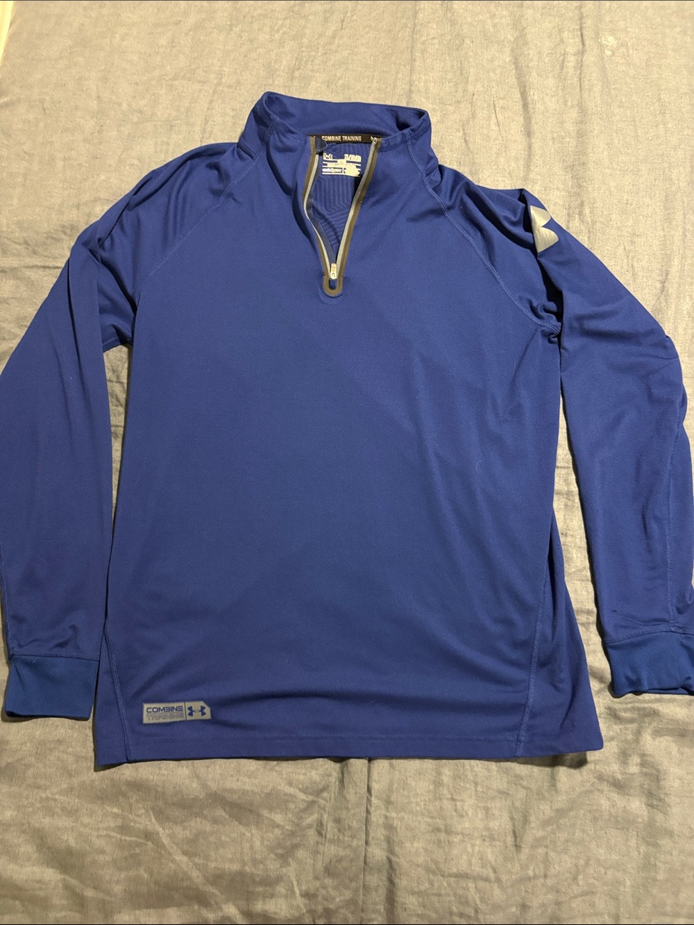 Under Armour Combine Training Men's Royal Blue Quarter-Zip Training Top